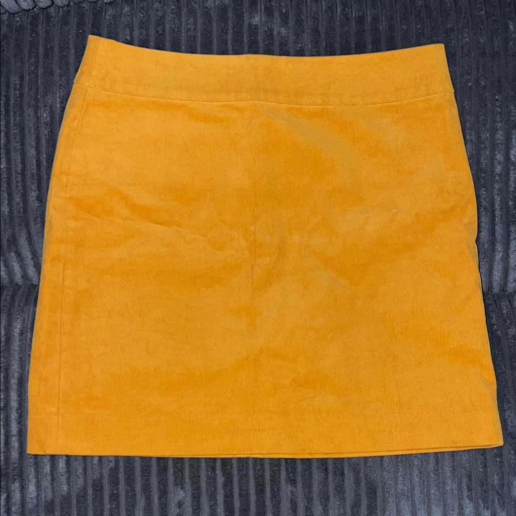 Banana Republic Corduroy Mini Skirt - Mustard